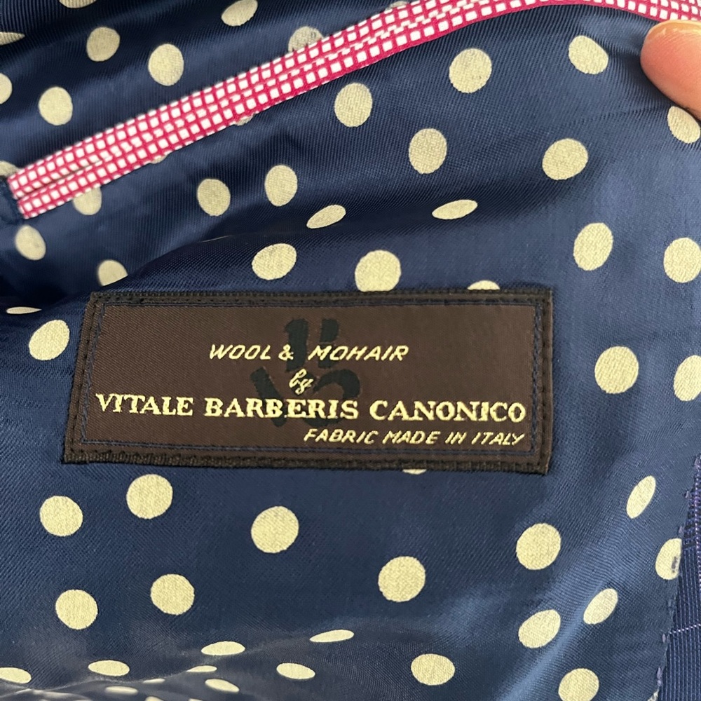 Sand Navy Checkered Suit - Picture 5 of 10
